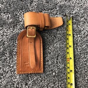 Louis Vuitton luggage tag & belt